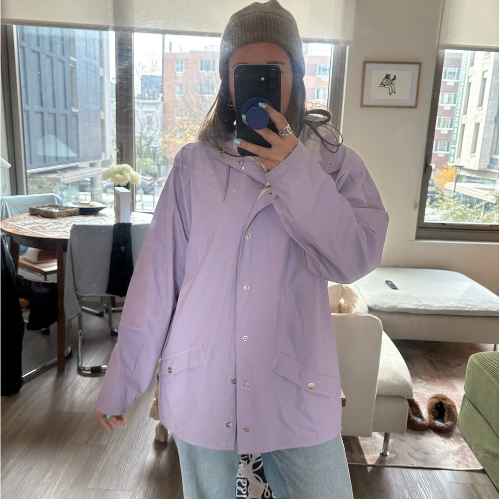 Women's Rains Lilac Waterproof Hooded Jacket